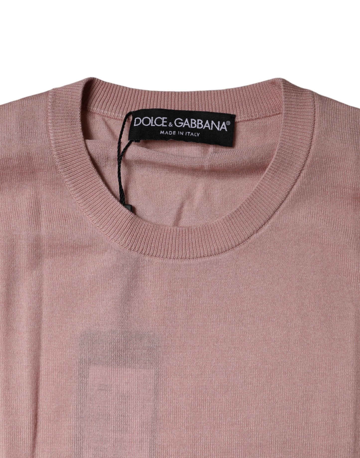 Pink Cashmere Knitted Sleeveless Tank Top-Dolce & Gabbana-LabelTerrace.com
