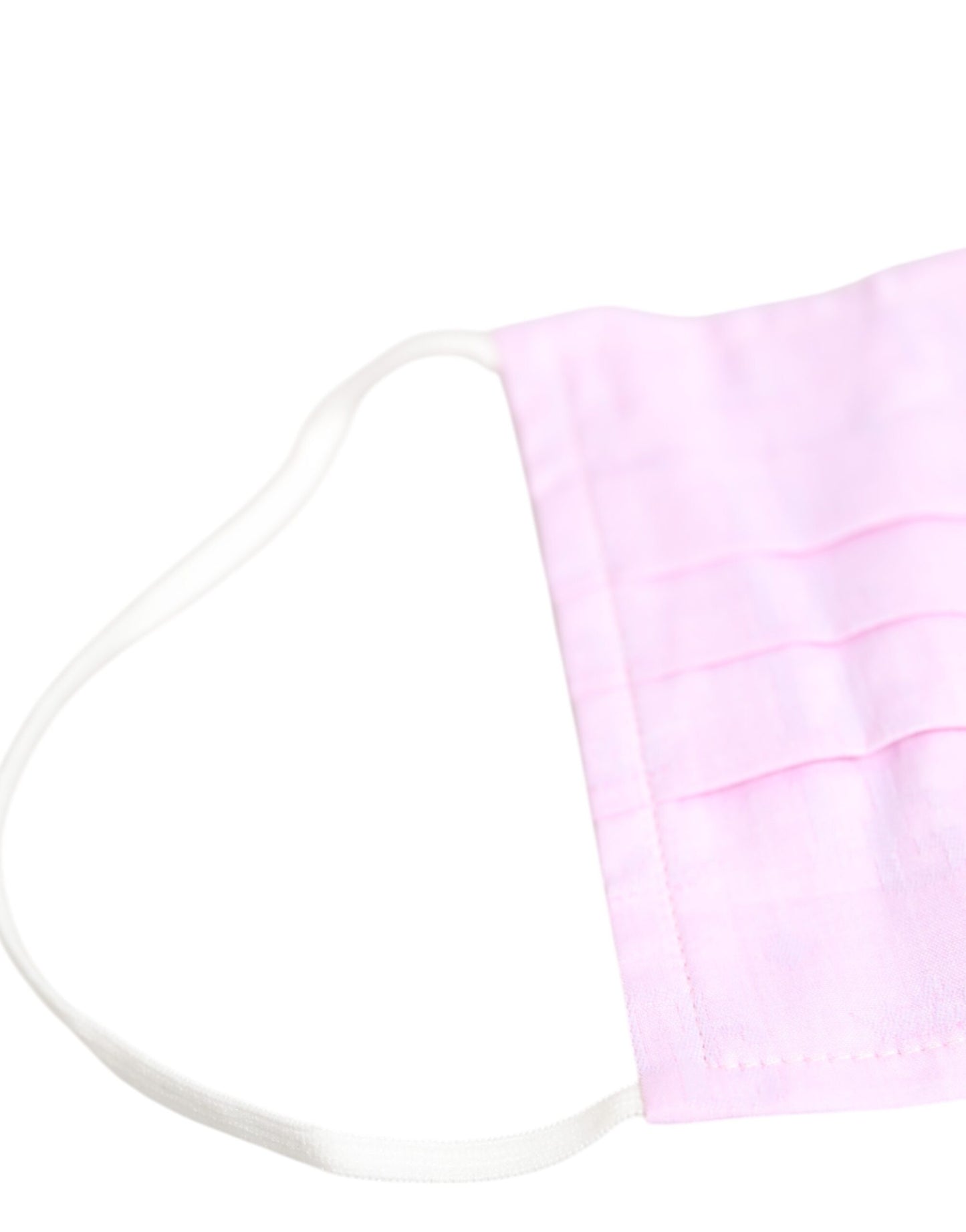 Pink Cotton Logo Elastic Ear Strap Face Mask-Dolce & Gabbana-LabelTerrace.com