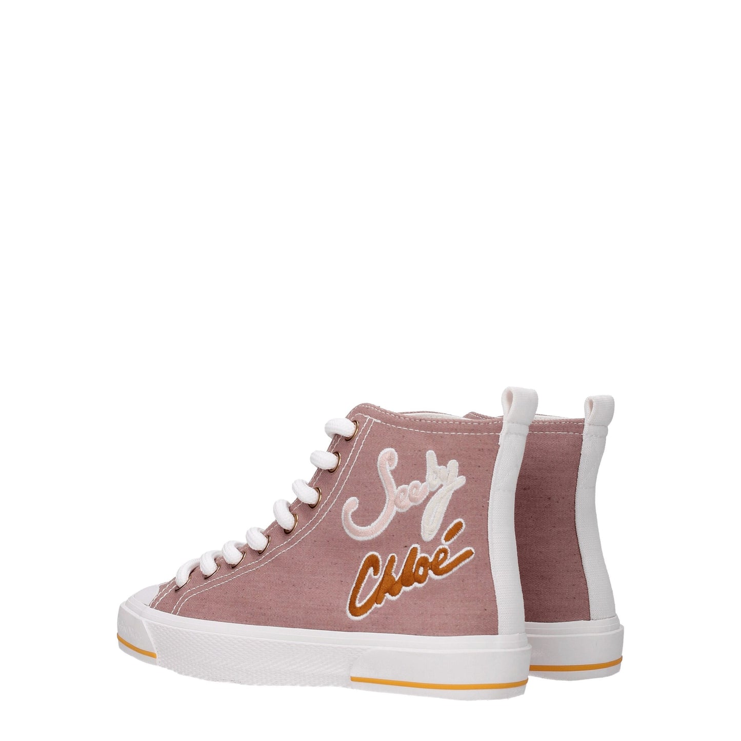 Pink Fabric High Tops-See By Chloé-LabelTerrace.com