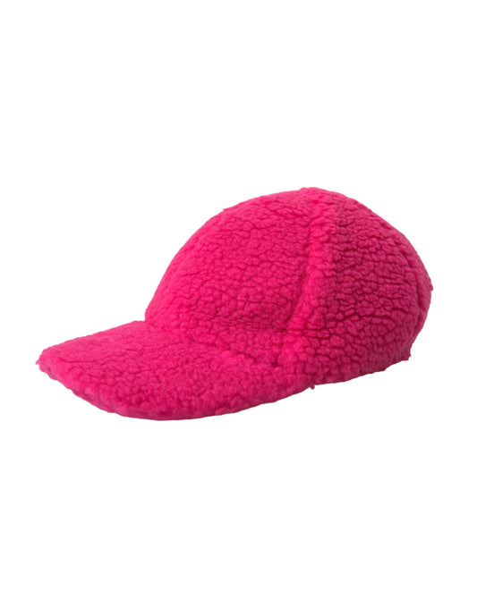 Pink Fleece Plush Baseball Hat Men-Dolce & Gabbana-LabelTerrace.com