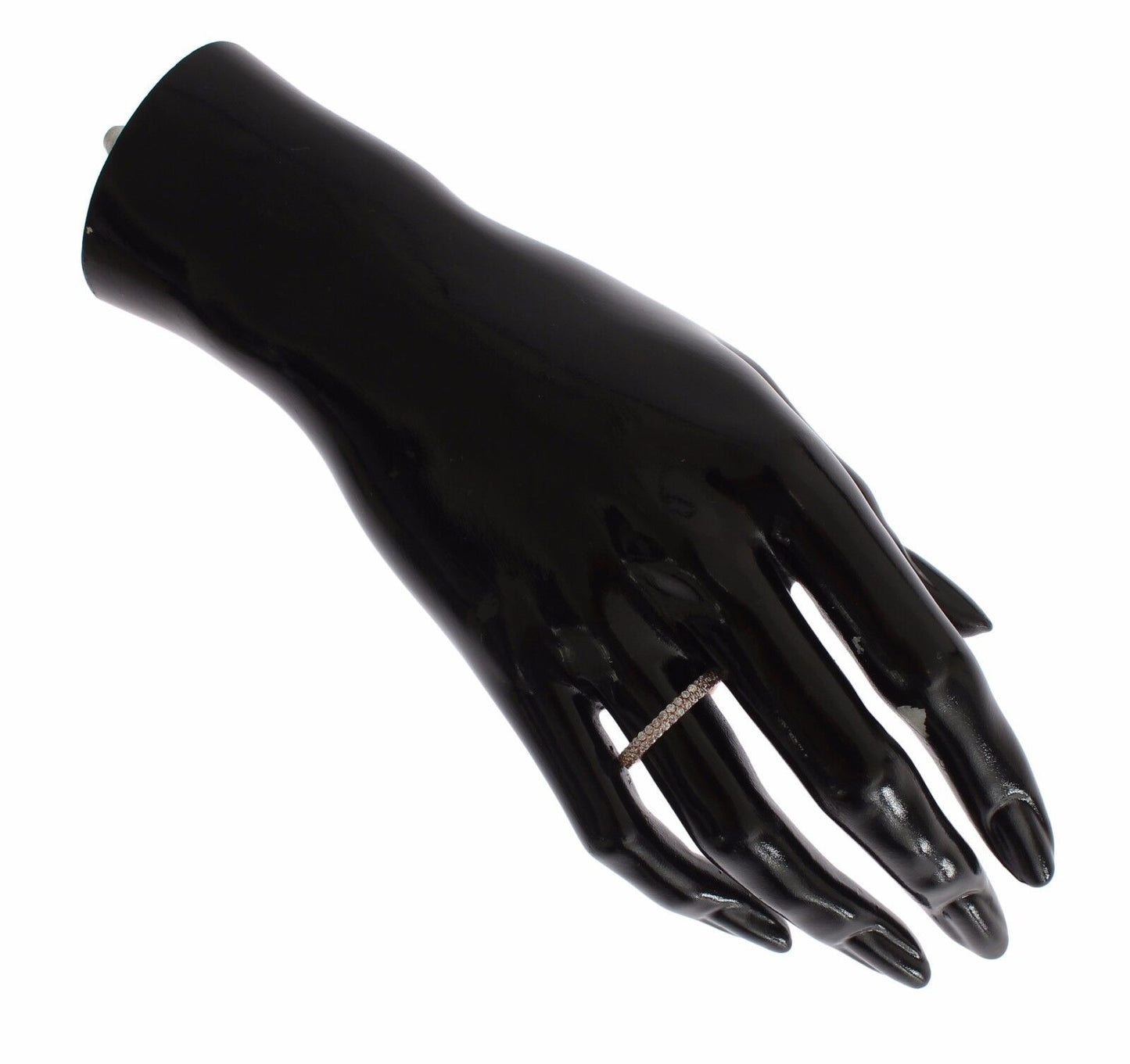 Pink Gold 925 Silver Clear CZ Ring-Nialaya-LabelTerrace.com