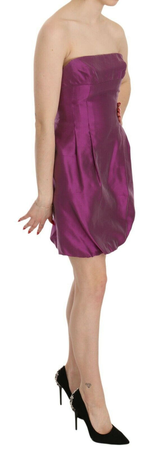 Pink Halter Backless Midi Plain Dress-Ermanno Scervino-LabelTerrace.com