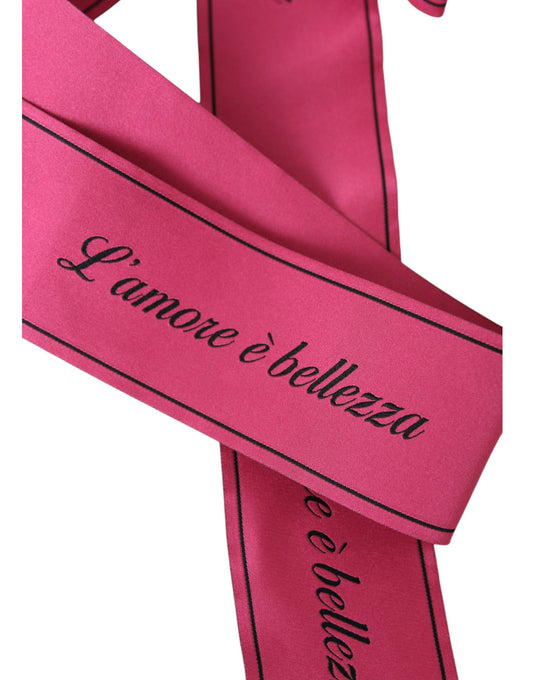 Pink L'Amore E'Bellezza Waist Belt-Dolce & Gabbana-LabelTerrace.com