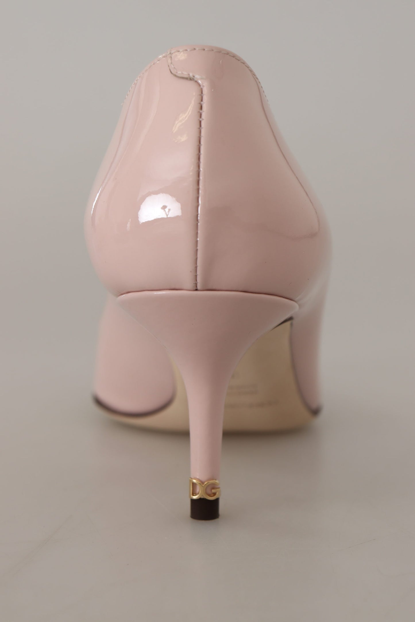 Pink Patent Leather Kitten Heels Pumps Shoes-Dolce & Gabbana-LabelTerrace.com