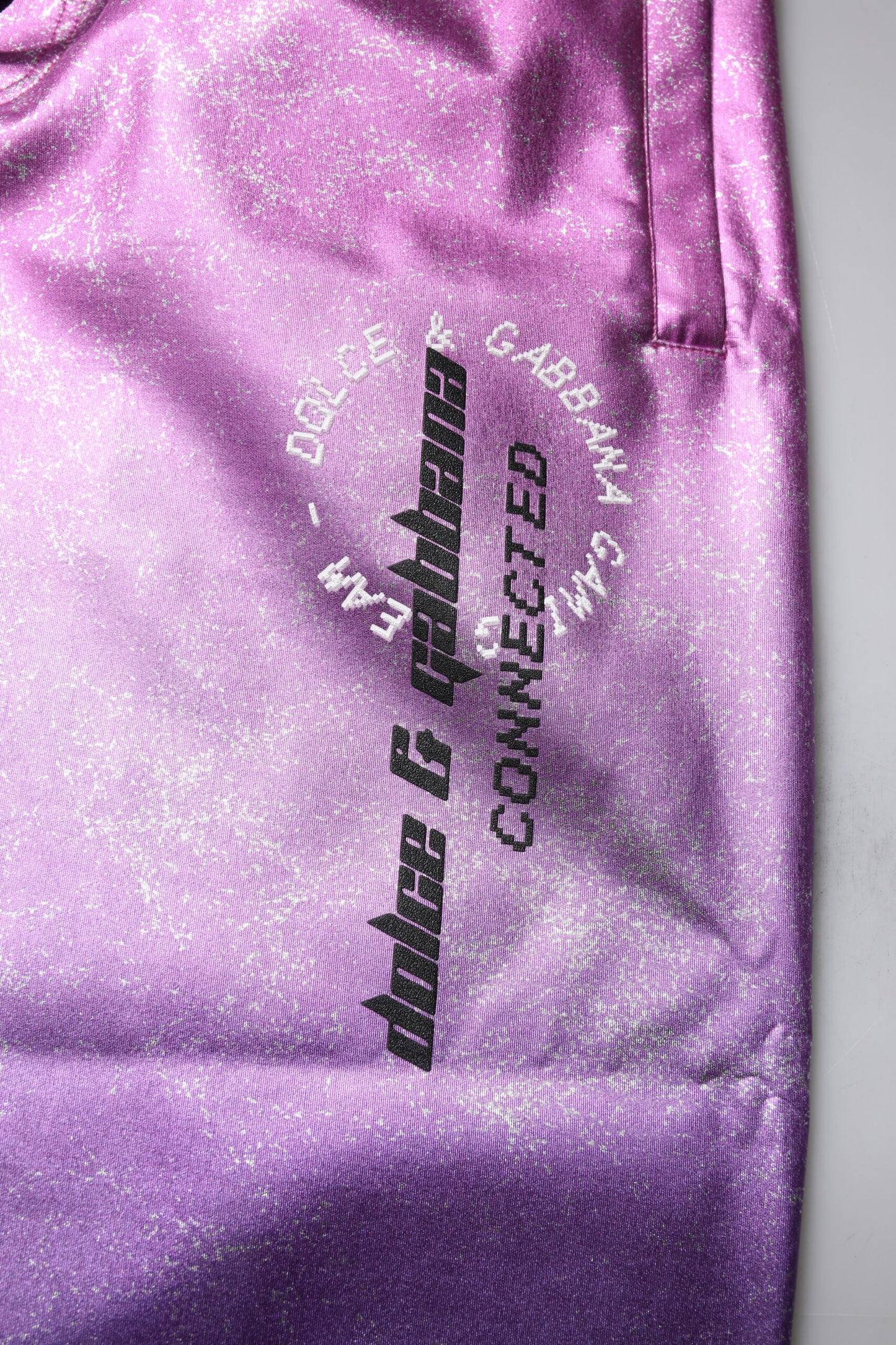 Pink Purple Two Tone Jogger Sweatpants Pants-Dolce & Gabbana-LabelTerrace.com