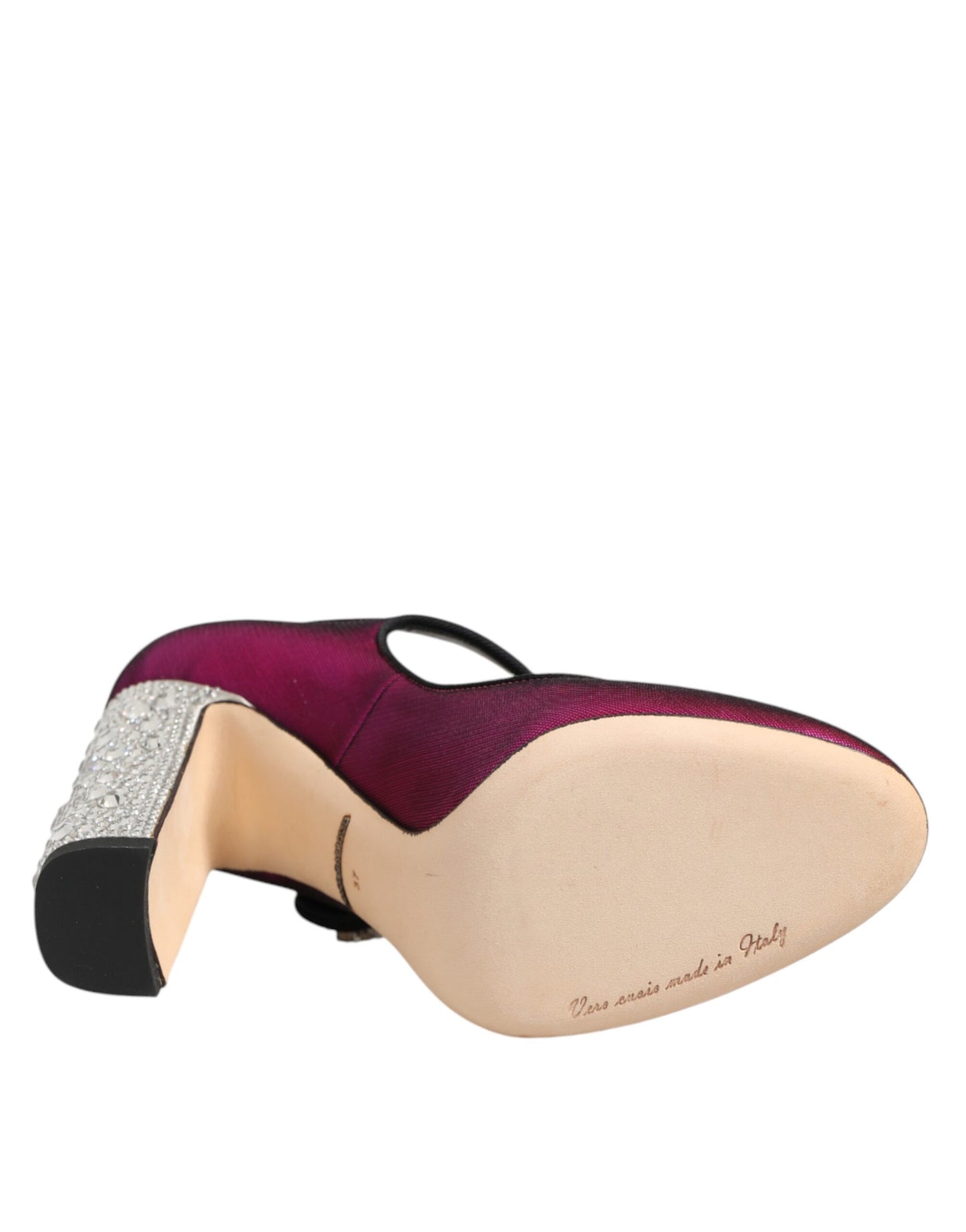 Pink Strass Mary Janes Heels Pumps Shoes