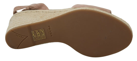 Pink Suede Leather Ankle Strap Sandals-Prada-LabelTerrace.com