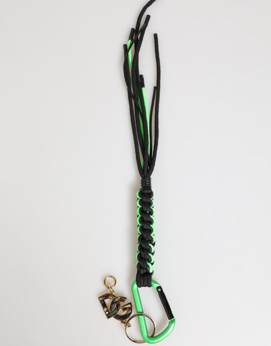 Polyester Multicolor Tape String DG Logo Keychain Keyring-Dolce & Gabbana-LabelTerrace.com