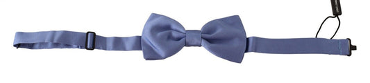 Purple 100% Silk Adjustable Neck Papillon Bow Tie-Dolce & Gabbana-LabelTerrace.com