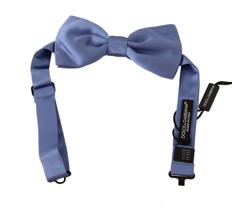 Purple 100% Silk Adjustable Neck Papillon Bow Tie-Dolce & Gabbana-LabelTerrace.com