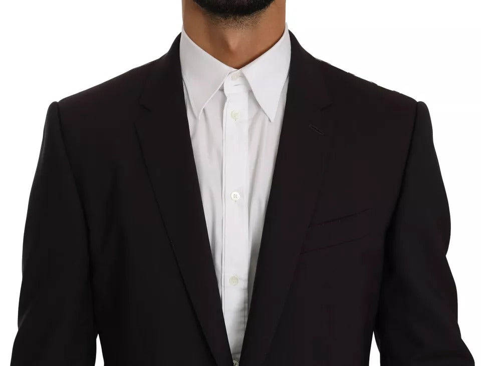 Purple MARTINI Wool Stretch 2 Piece Suit-Dolce & Gabbana-LabelTerrace.com