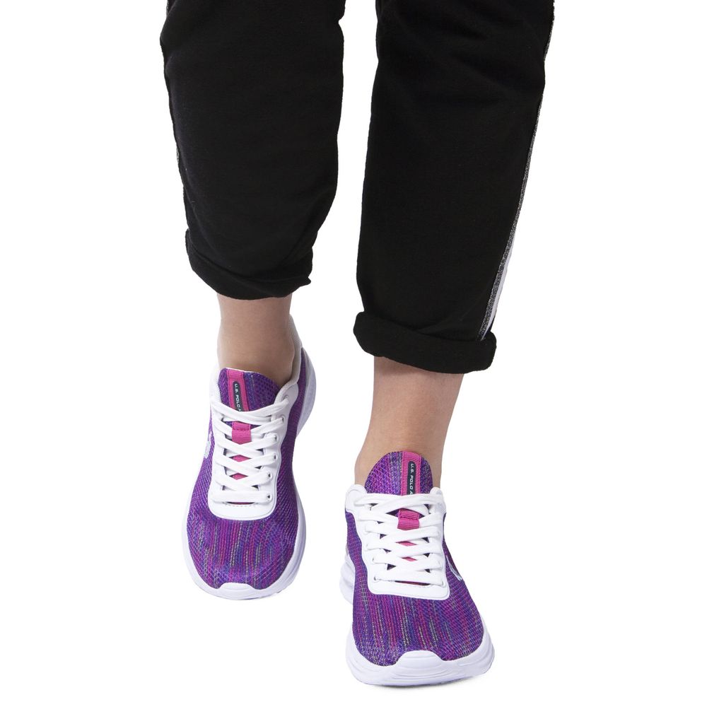Purple Polyester Women Sneaker-U.S. POLO ASSN.-LabelTerrace.com