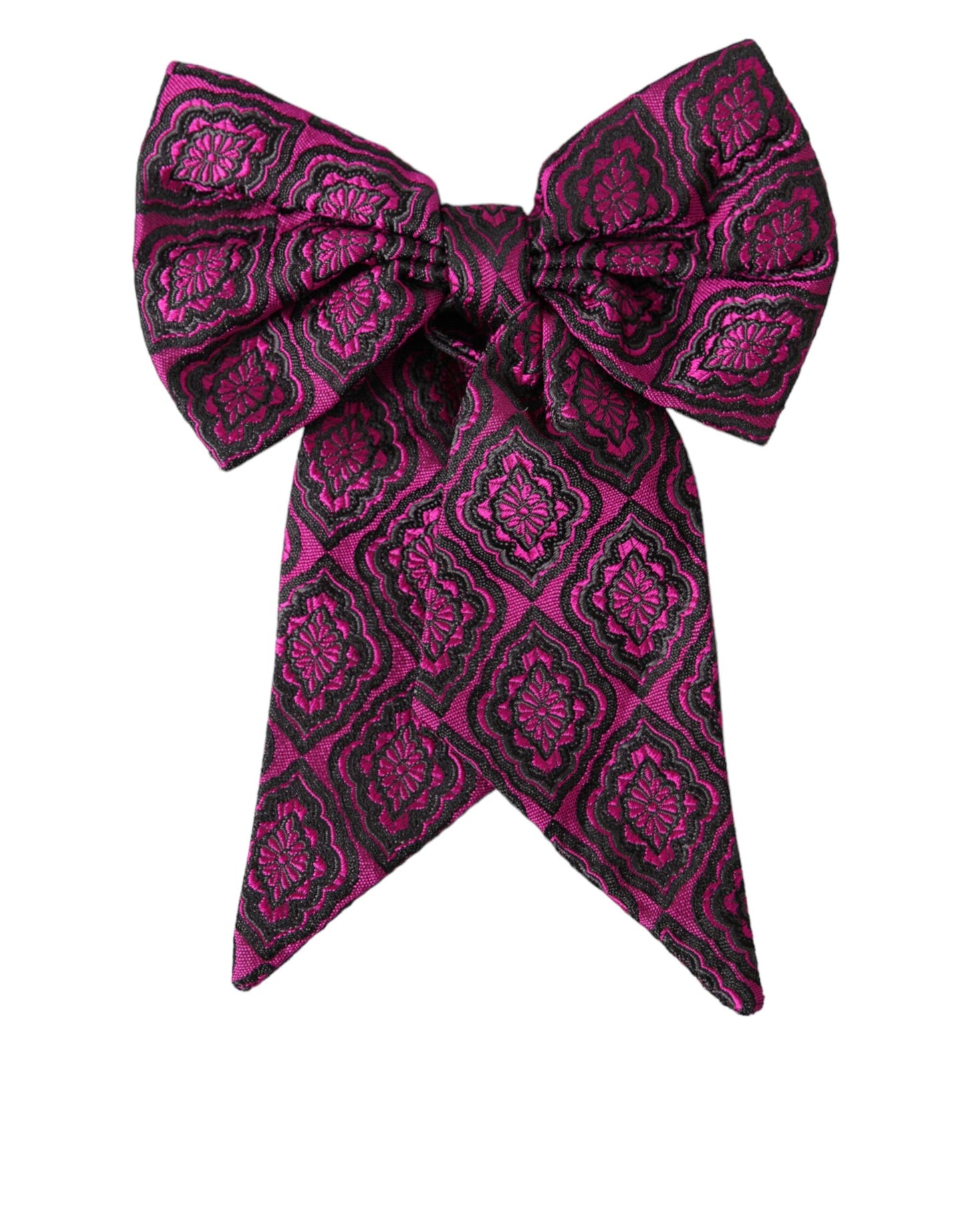 Purple Ribbon Silk Adjustable Neck Men Bow Tie-Dolce & Gabbana-LabelTerrace.com