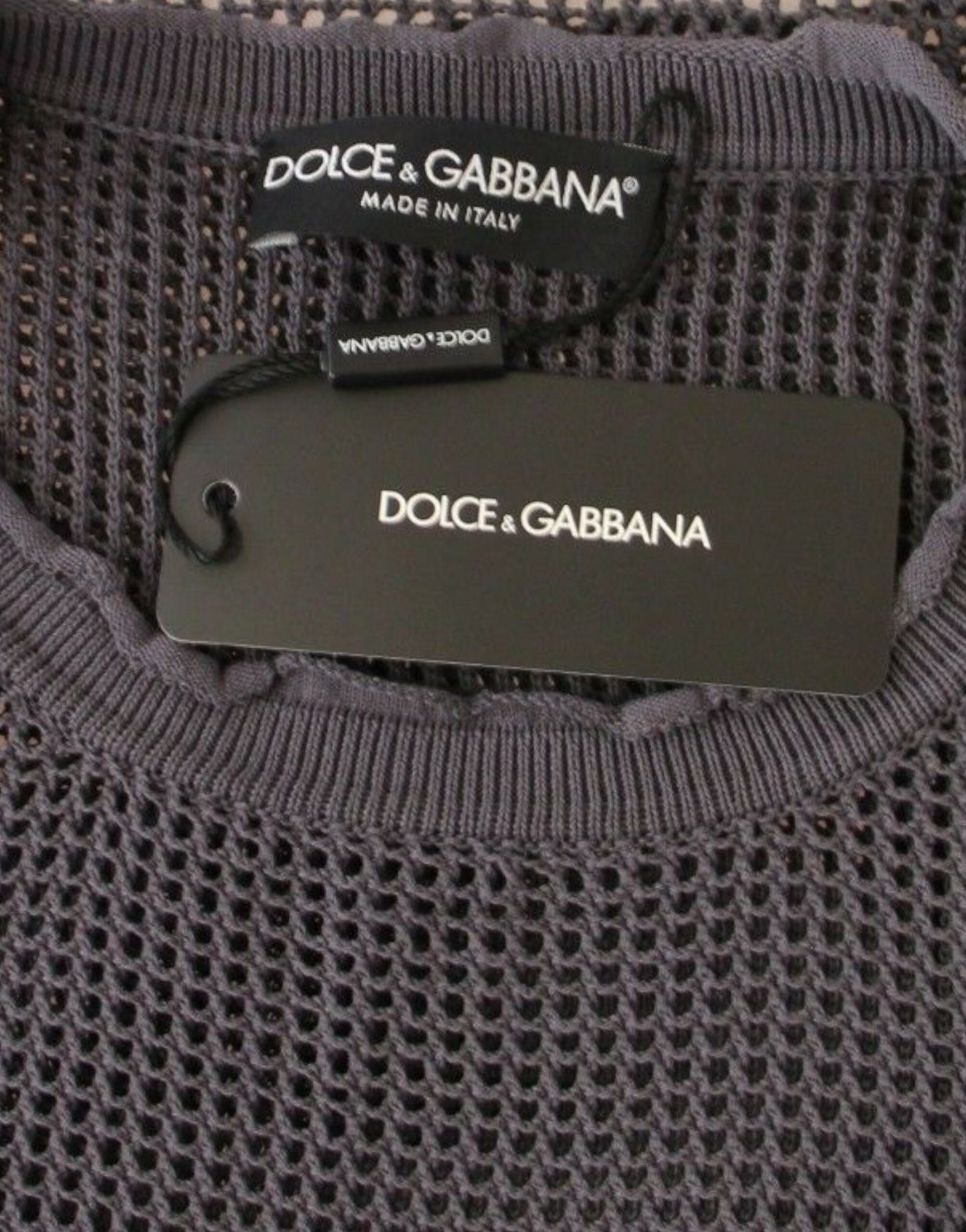 Purple Runway Netz Pullover Netted Sweater-Dolce & Gabbana-LabelTerrace.com