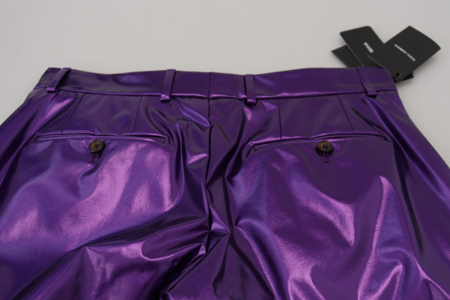 Purple Shining Men Casual Pants-Dolce & Gabbana-LabelTerrace.com