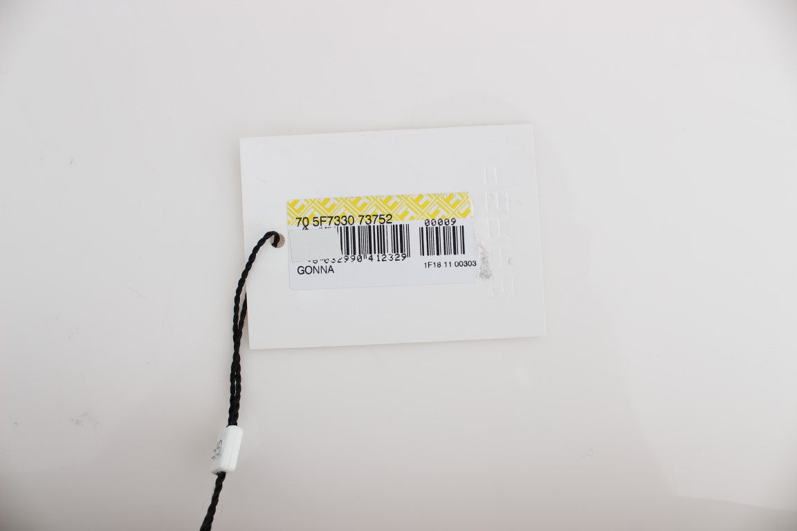 Purple Short Flannel Skirt-GF Ferre-LabelTerrace.com