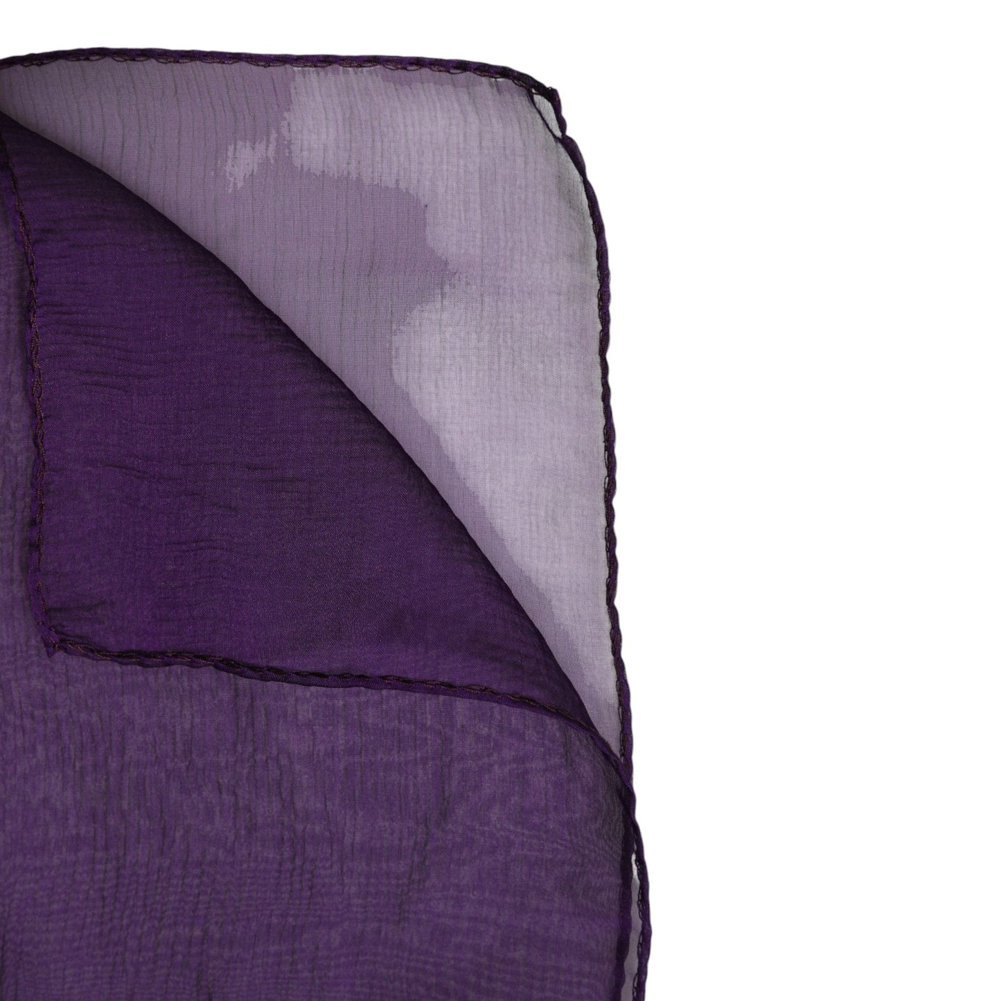 Purple Silk Rectangle Wrap Shawl Scarf-Dolce & Gabbana-LabelTerrace.com