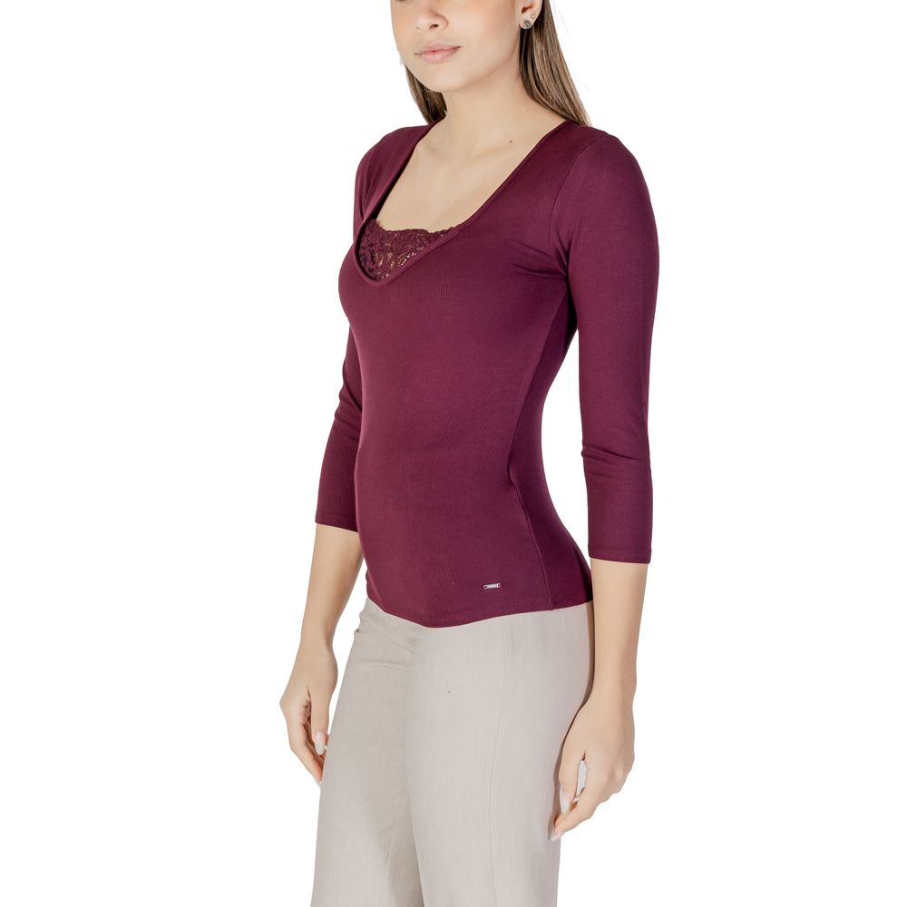 Purple Viscose Long Sleeve