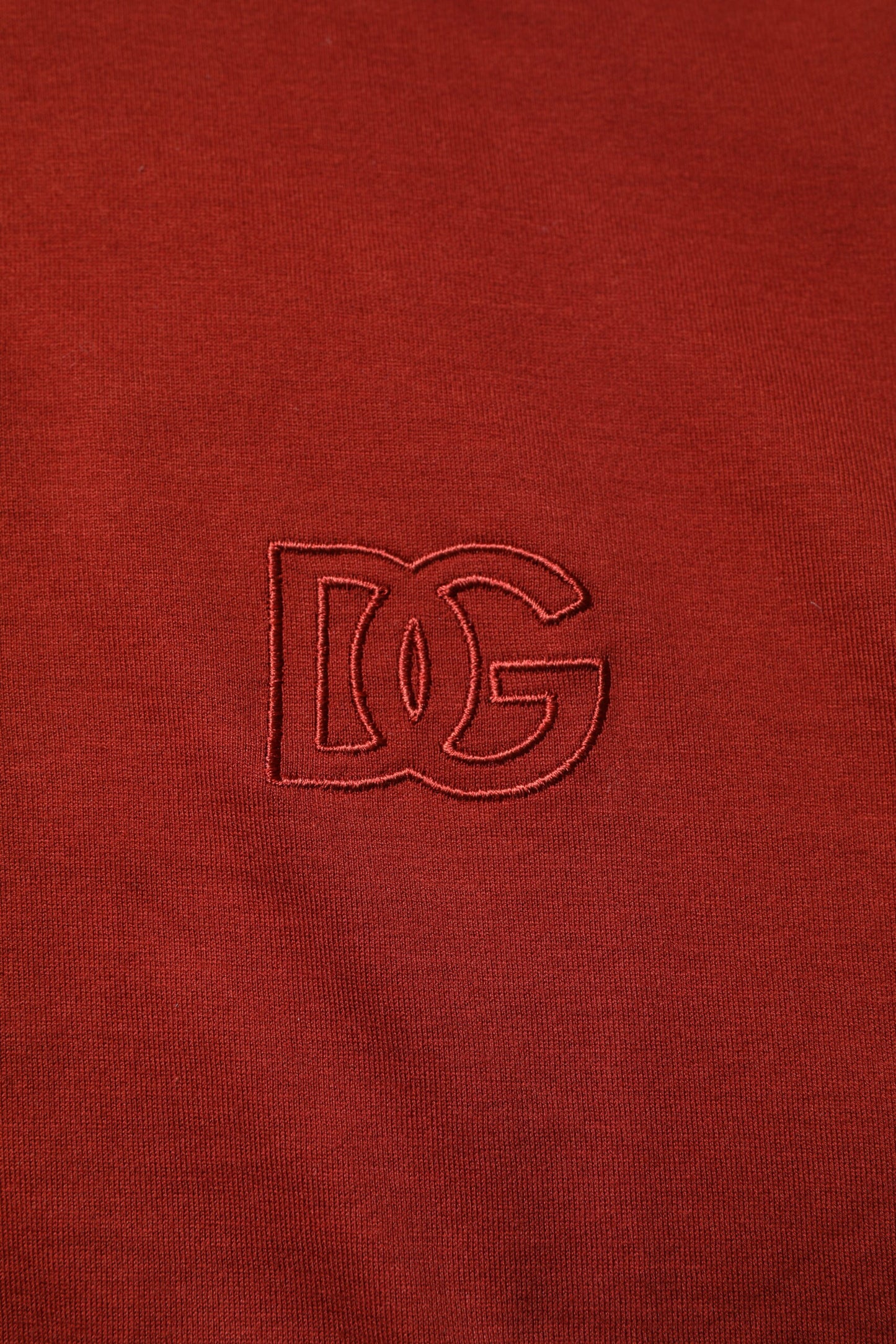 Red Cotton DG Logo Collared Men Polo T-shirt-Dolce & Gabbana-LabelTerrace.com