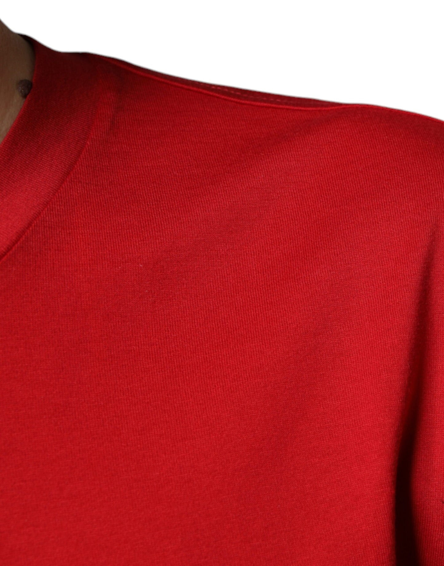 Red Cotton DG Logo Print Crew Neck T-shirt-Dolce & Gabbana-LabelTerrace.com