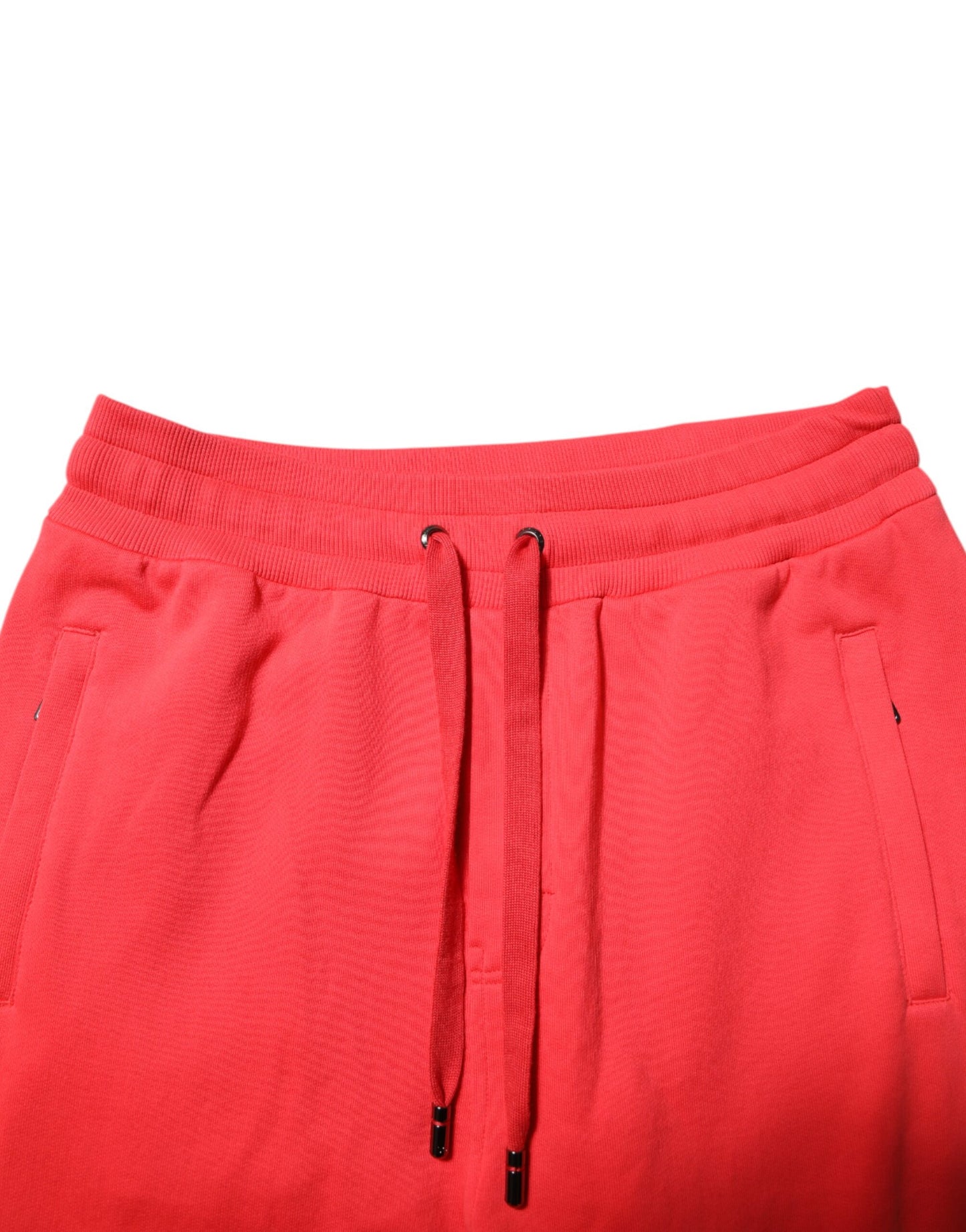 Red Cotton Men Jogger Sweatpants Pants-Dolce & Gabbana-LabelTerrace.com