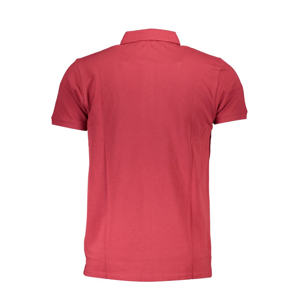 Red Cotton Polo Shirt-Cavalli Class-LabelTerrace.com