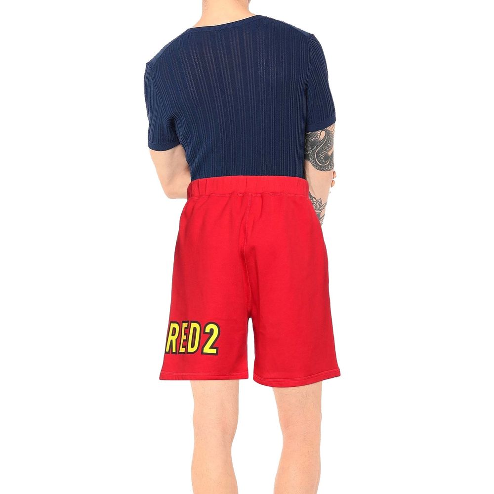 Cotton Logo Shorts-Dsquared²-LabelTerrace.com