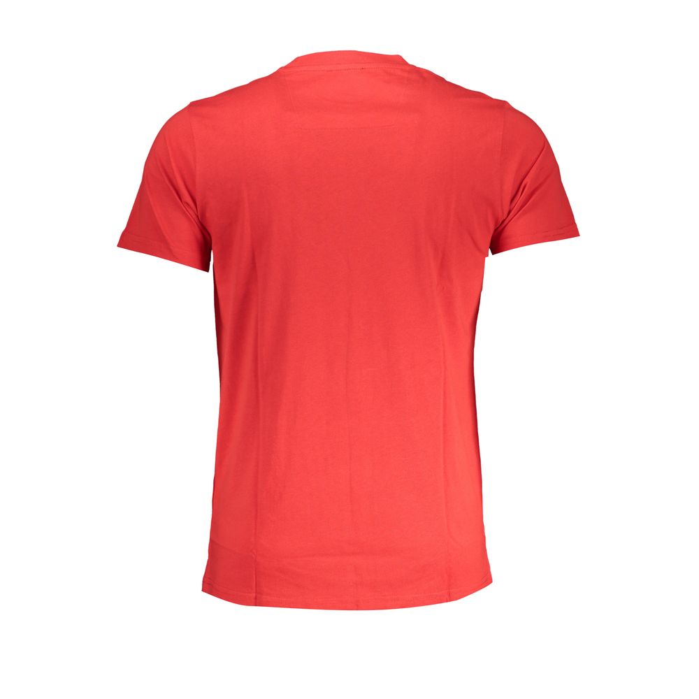 Red Cotton T-Shirt-Cavalli Class-LabelTerrace.com