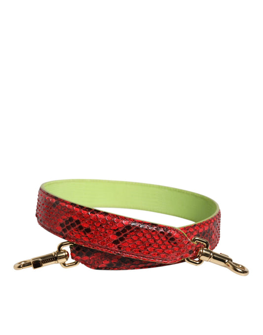 Red Exotic Leather Handbag Accessory Shoulder Strap-Dolce & Gabbana-LabelTerrace.com