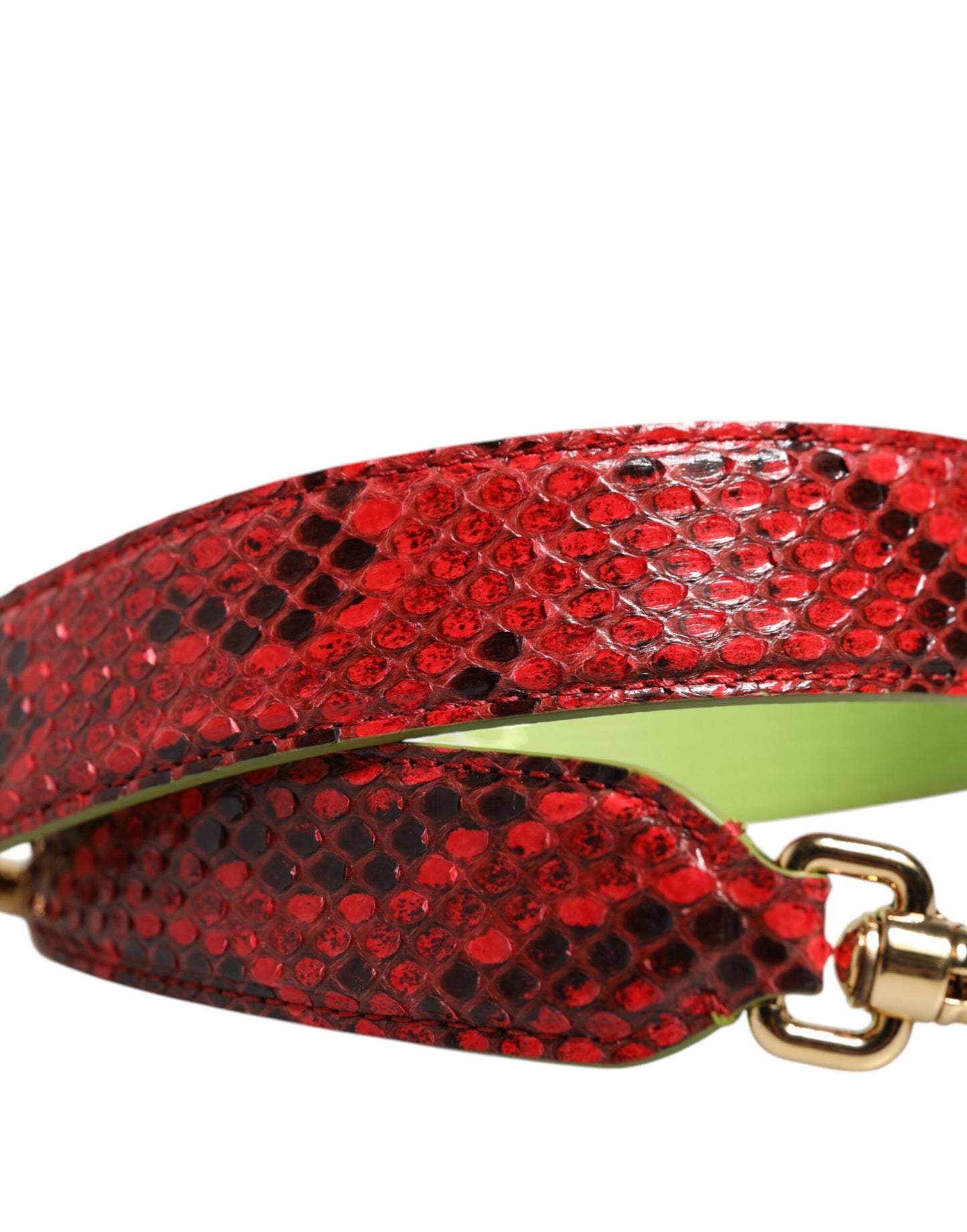Red Exotic Leather Handbag Accessory Shoulder Strap-Dolce & Gabbana-LabelTerrace.com