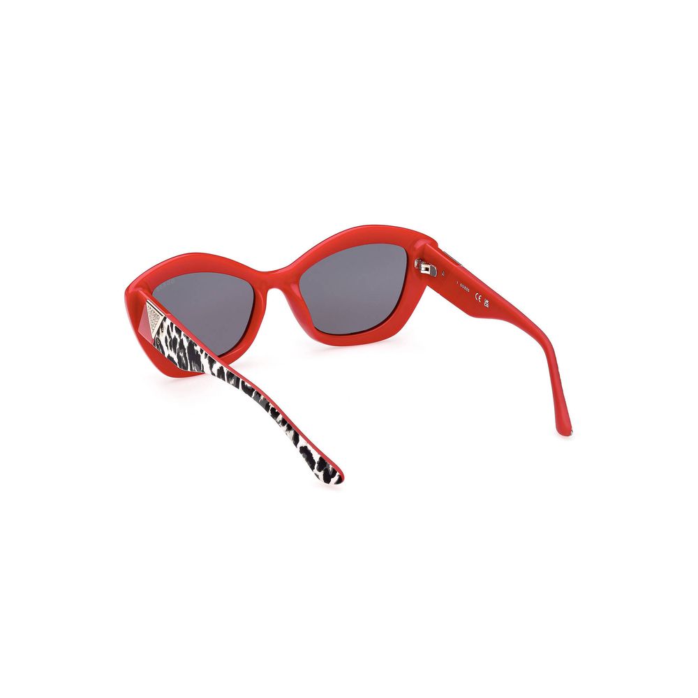 Red Injected Women Sunglass-Guess Jeans-LabelTerrace.com