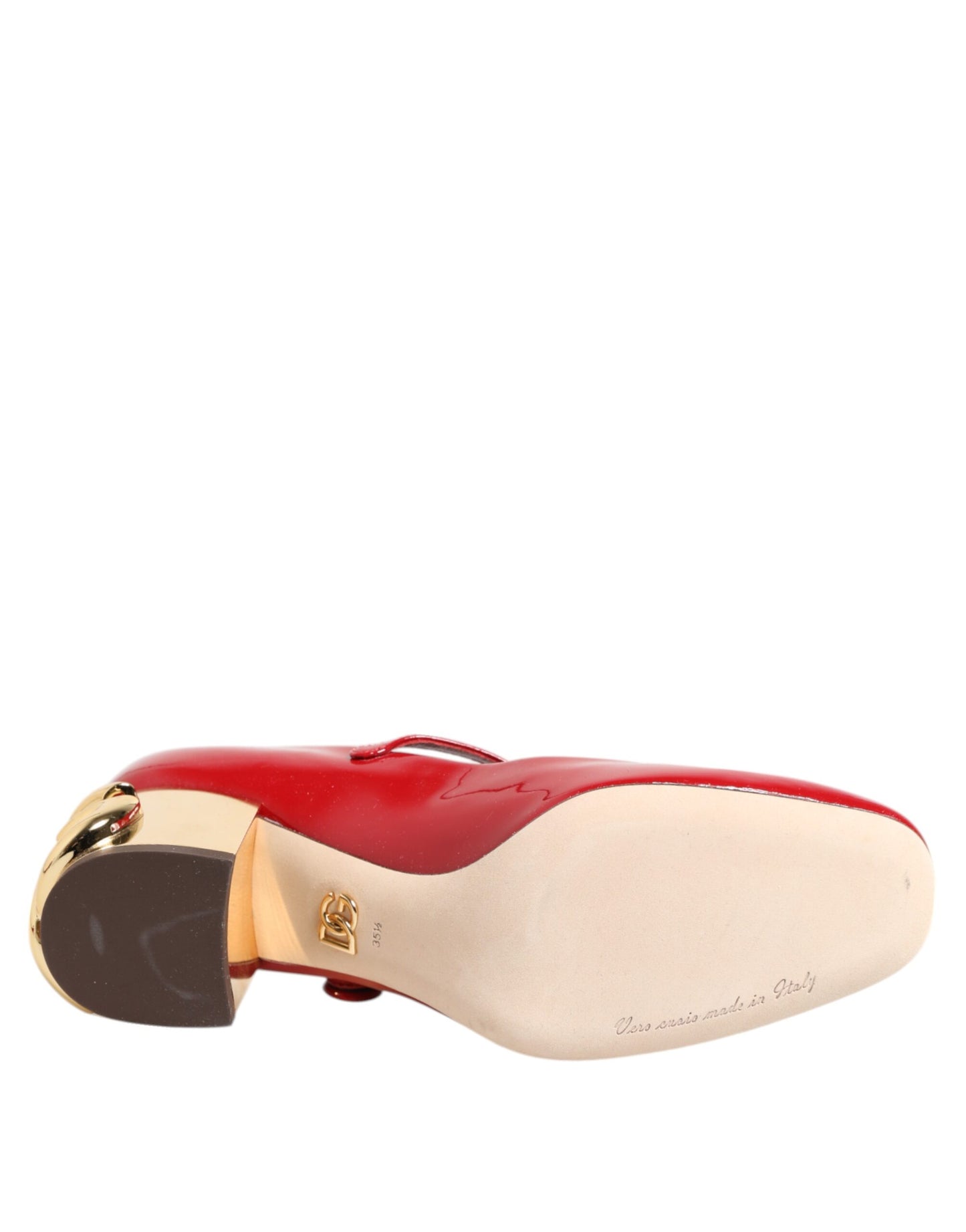 Red Leather DG Logo Heels Sandals Shoes-Dolce & Gabbana-LabelTerrace.com