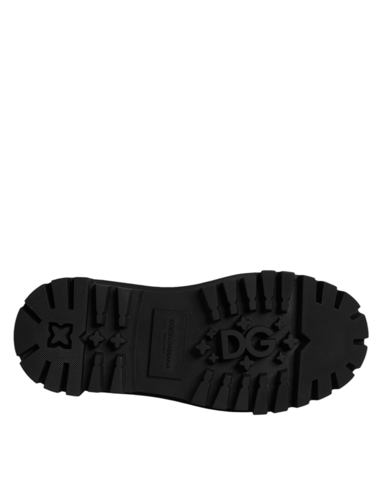 Red Leather Lace Up Trekking Dress Shoes-Dolce & Gabbana-LabelTerrace.com