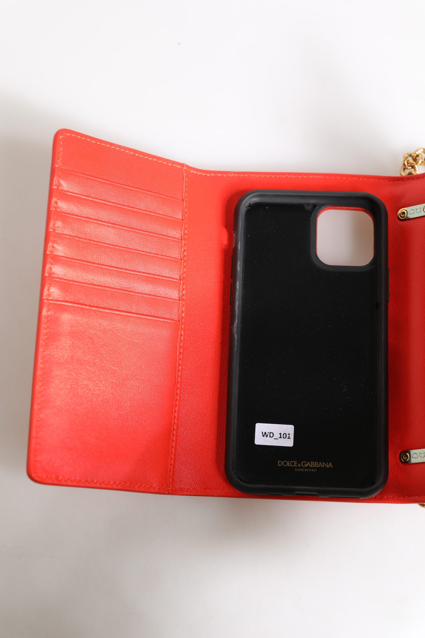 Red Leather Quilted Devotion Crossbody Phone Cover Bag-Dolce & Gabbana-LabelTerrace.com