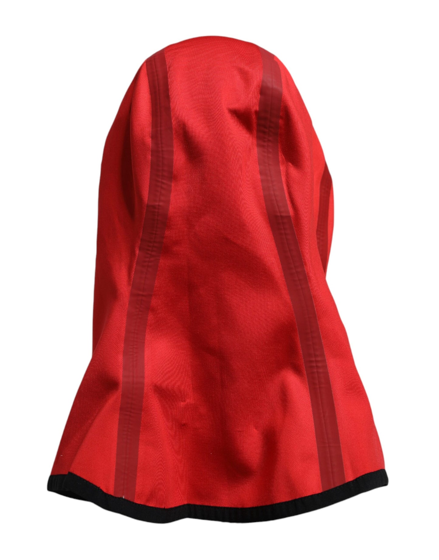 Red Logo Polyester Wide Brim Balaclava Hat-Dolce & Gabbana-LabelTerrace.com