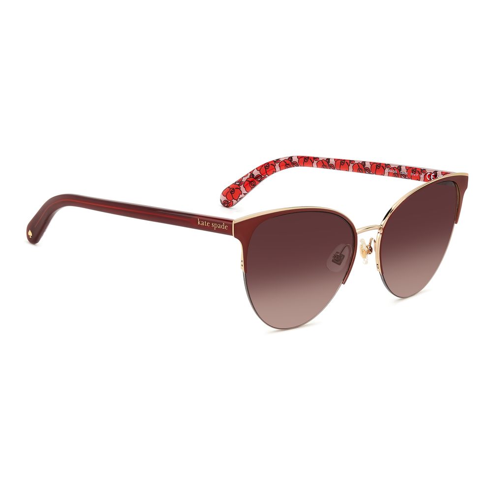 Red Metal Sunglasses-Kate Spade-LabelTerrace.com
