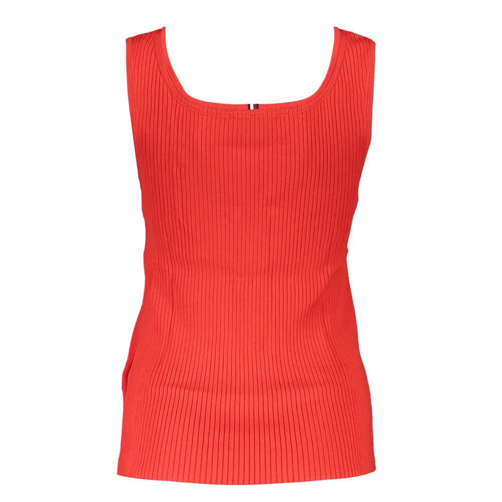 Red Modal Women Tank Top-Tommy Hilfiger-LabelTerrace.com