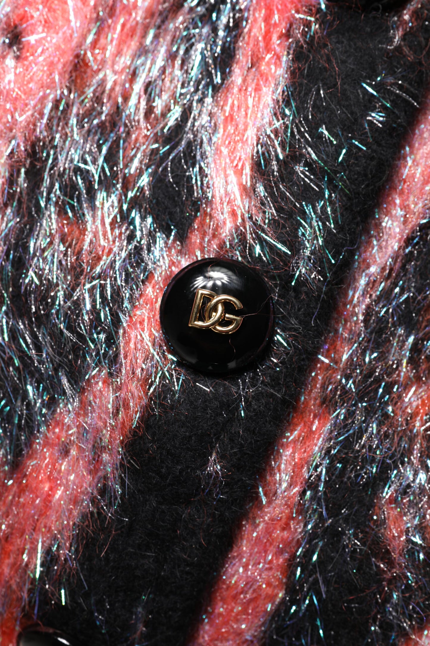 Red Mohair Wool Button Down Cardigan Sweater-Dolce & Gabbana-LabelTerrace.com