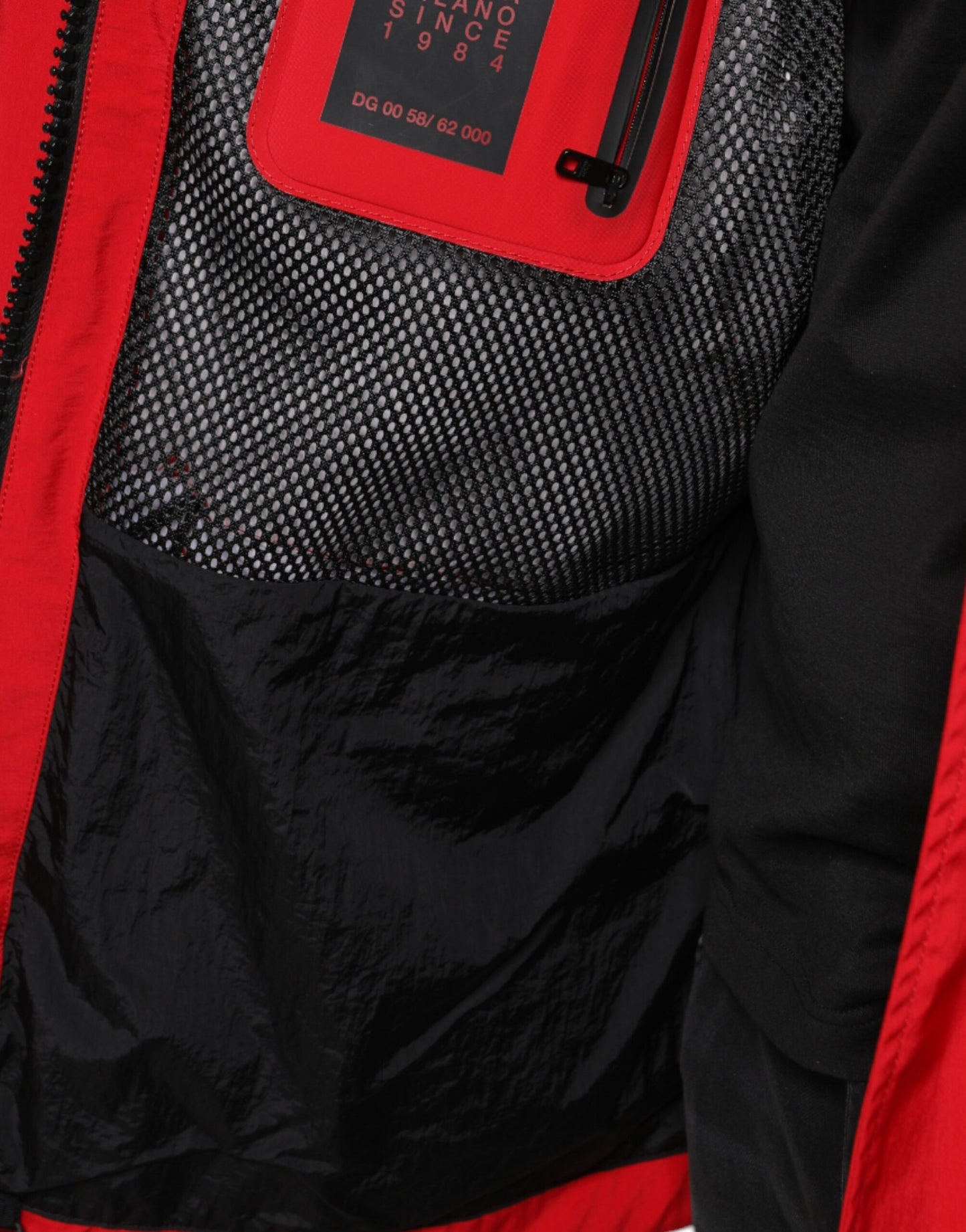 Red Nylon Hooded Men Full Zip Parka Jacket-Dolce & Gabbana-LabelTerrace.com