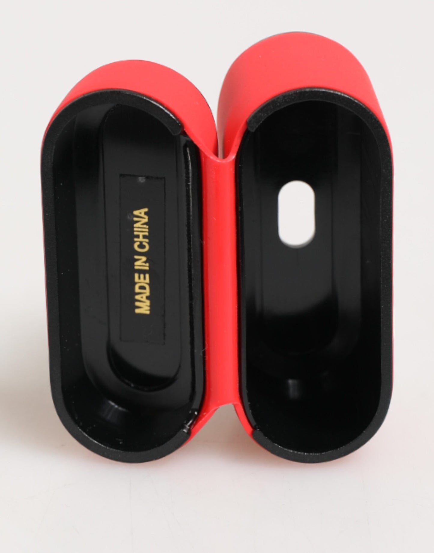 Red PVC DG Logo Embossed Men Flip Holder Airpods Case-Dolce & Gabbana-LabelTerrace.com