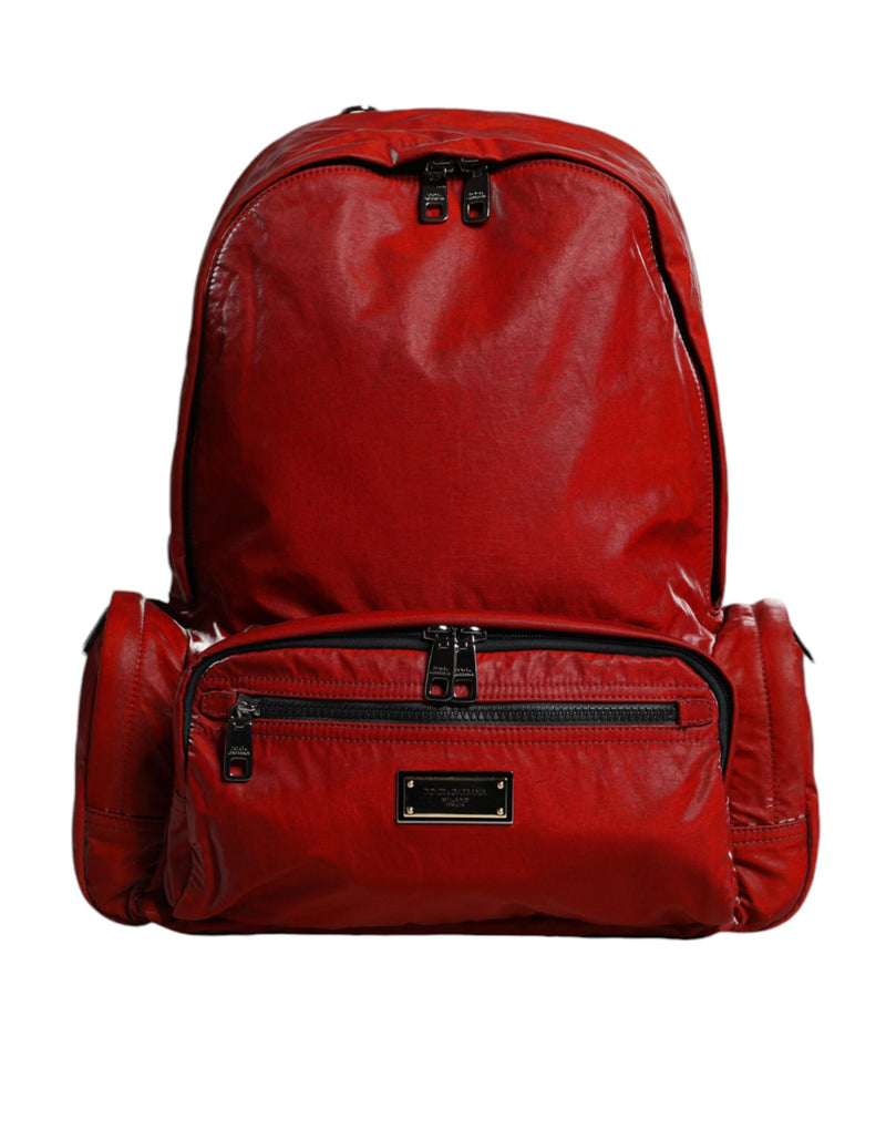 Red Patent Leather Logo Plaque Backpack Bag-Dolce & Gabbana-LabelTerrace.com