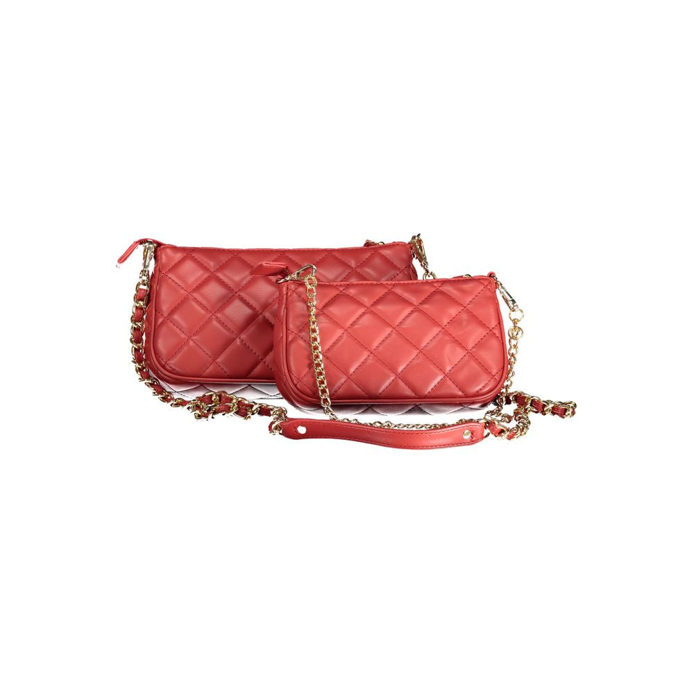 Red Polyethylene Handbag-Mario Valentino-LabelTerrace.com