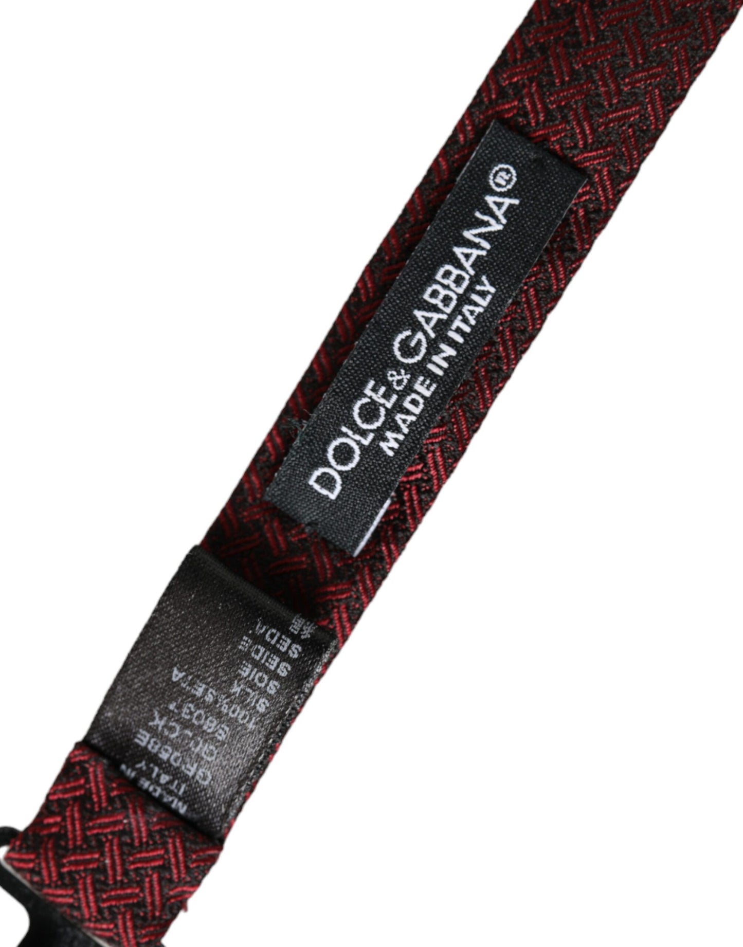 Red Silk Fantasy Adjustable Neck Men Bow Tie-Dolce & Gabbana-LabelTerrace.com