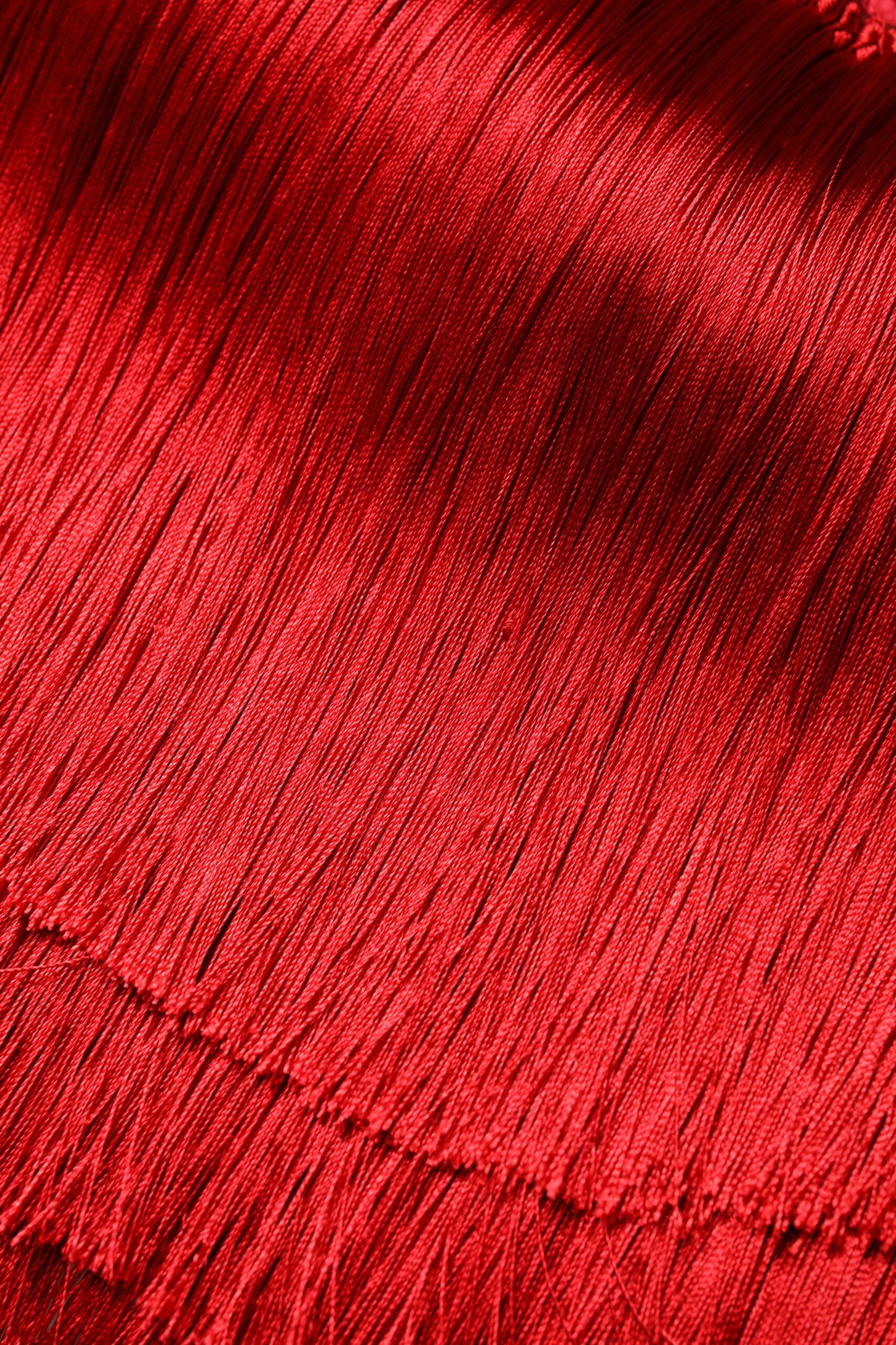 Red Silk Strapless Fringe Crop Tube Top-Dolce & Gabbana-LabelTerrace.com