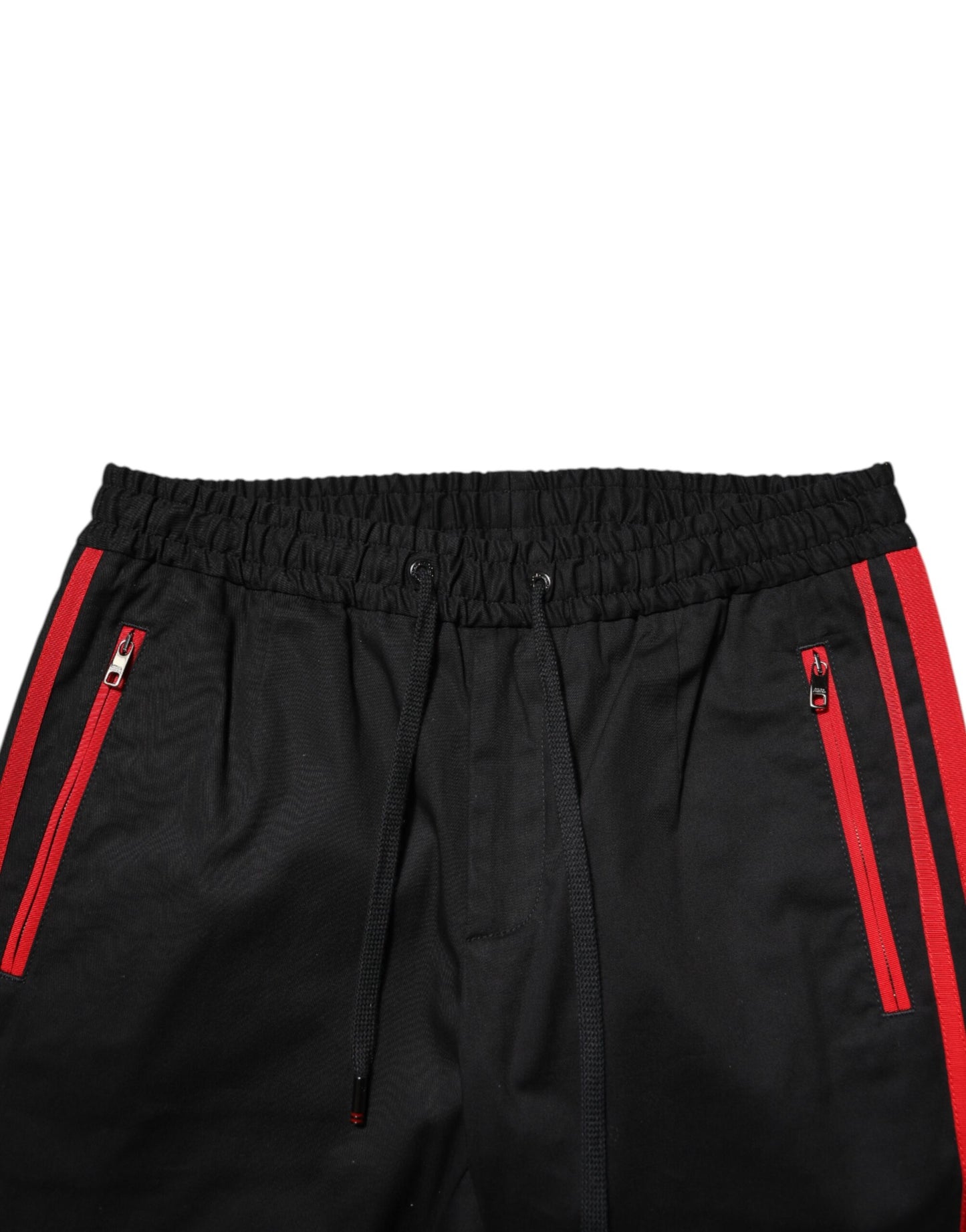 Red Stripe Cotton Logo Jogger Sweatpants Pants-Dolce & Gabbana-LabelTerrace.com