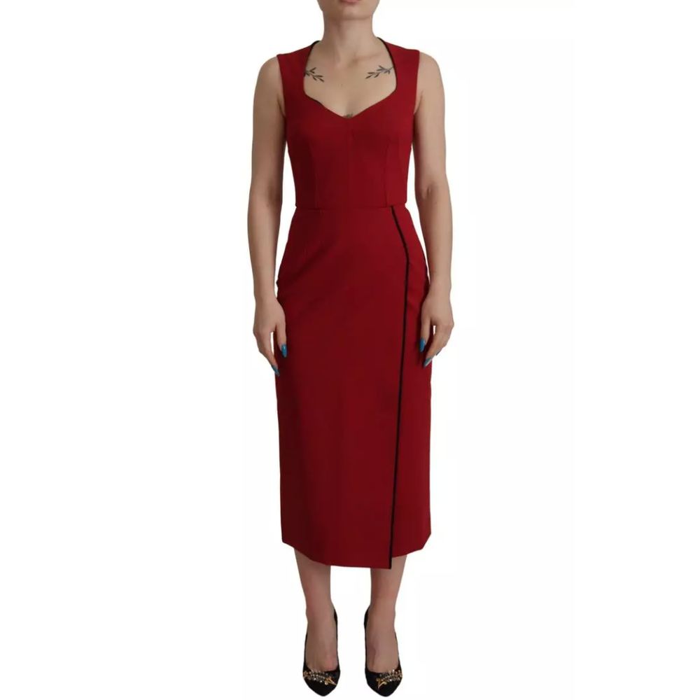 Red Viscose Dress-Dolce & Gabbana-LabelTerrace.com