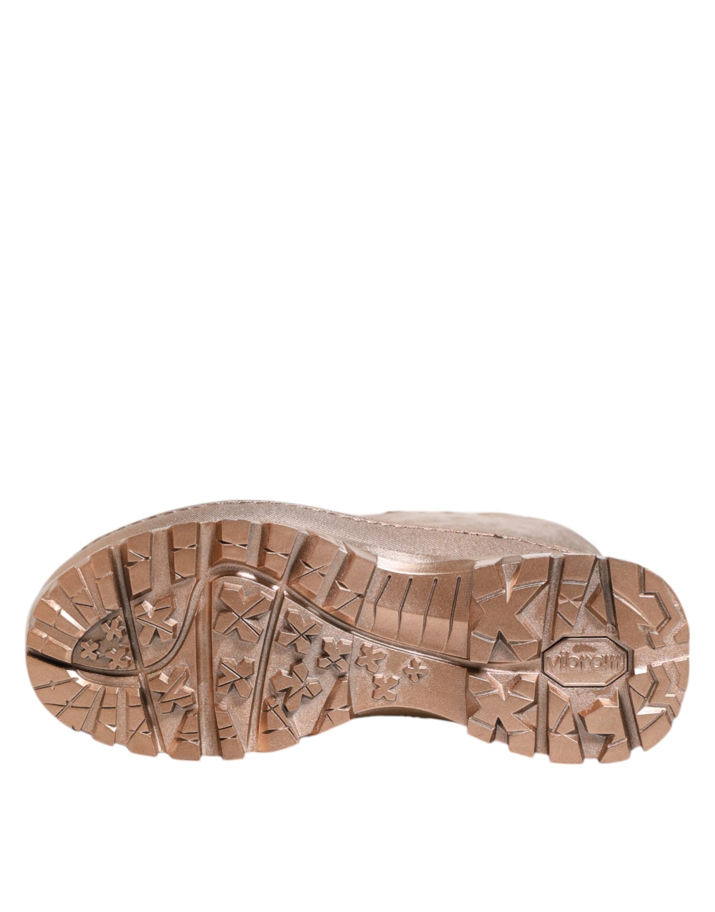 Rose Gold Rubber Pull On Rain Boots Shoes-Dolce & Gabbana-LabelTerrace.com