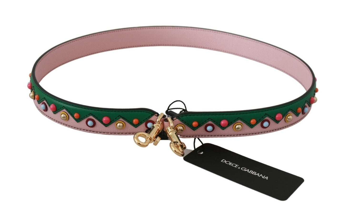 Shoulder Strap Leather Pink Handbag Accessory-Dolce & Gabbana-LabelTerrace.com