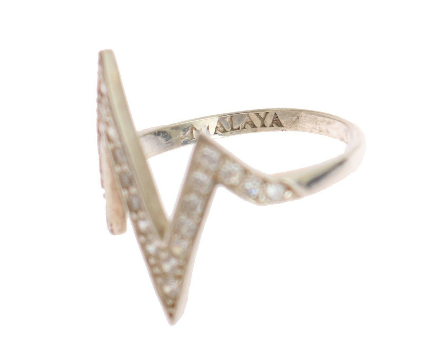 Silver Authentic Womens Clear Ring-Nialaya-LabelTerrace.com