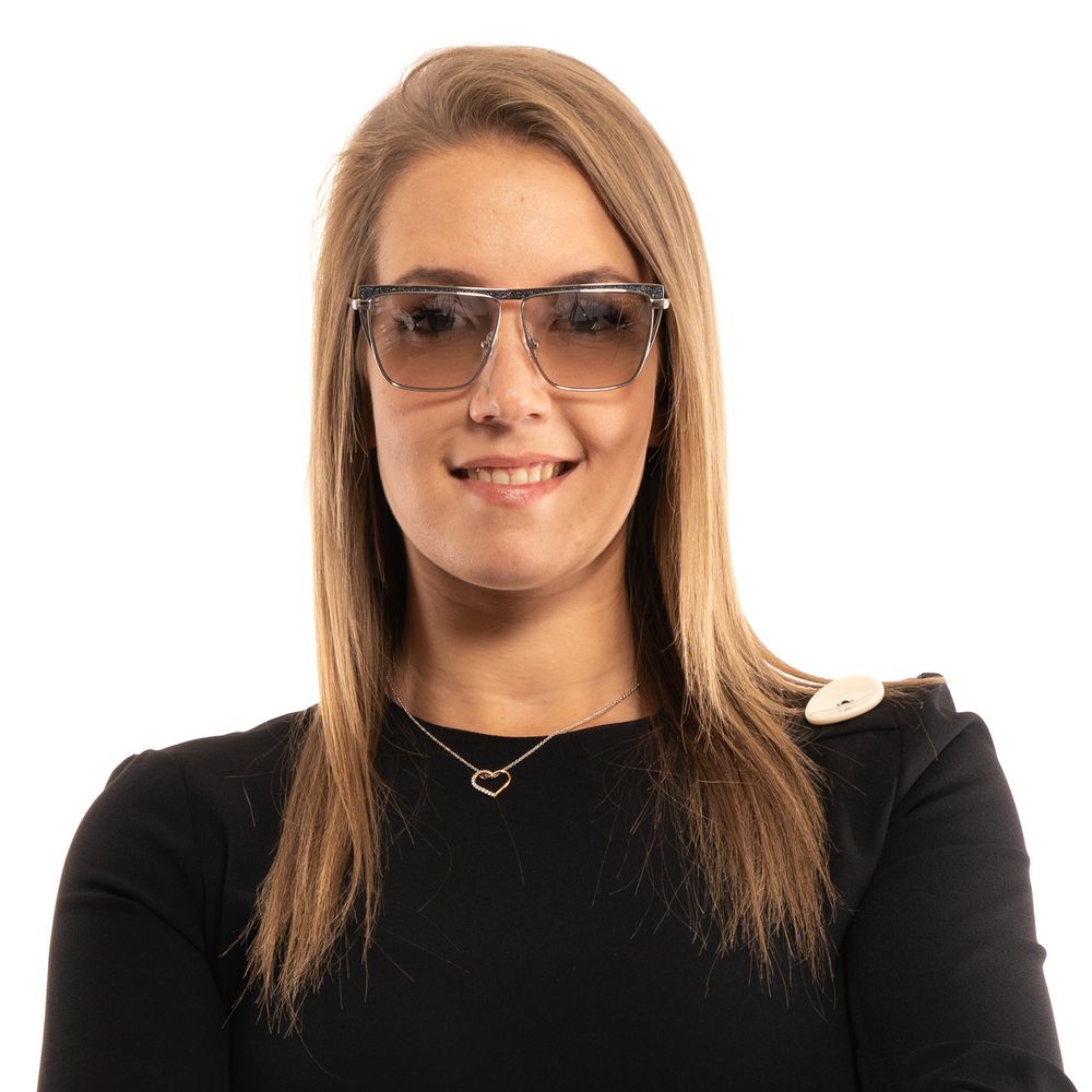 نظارة شمسية نسائية فضية